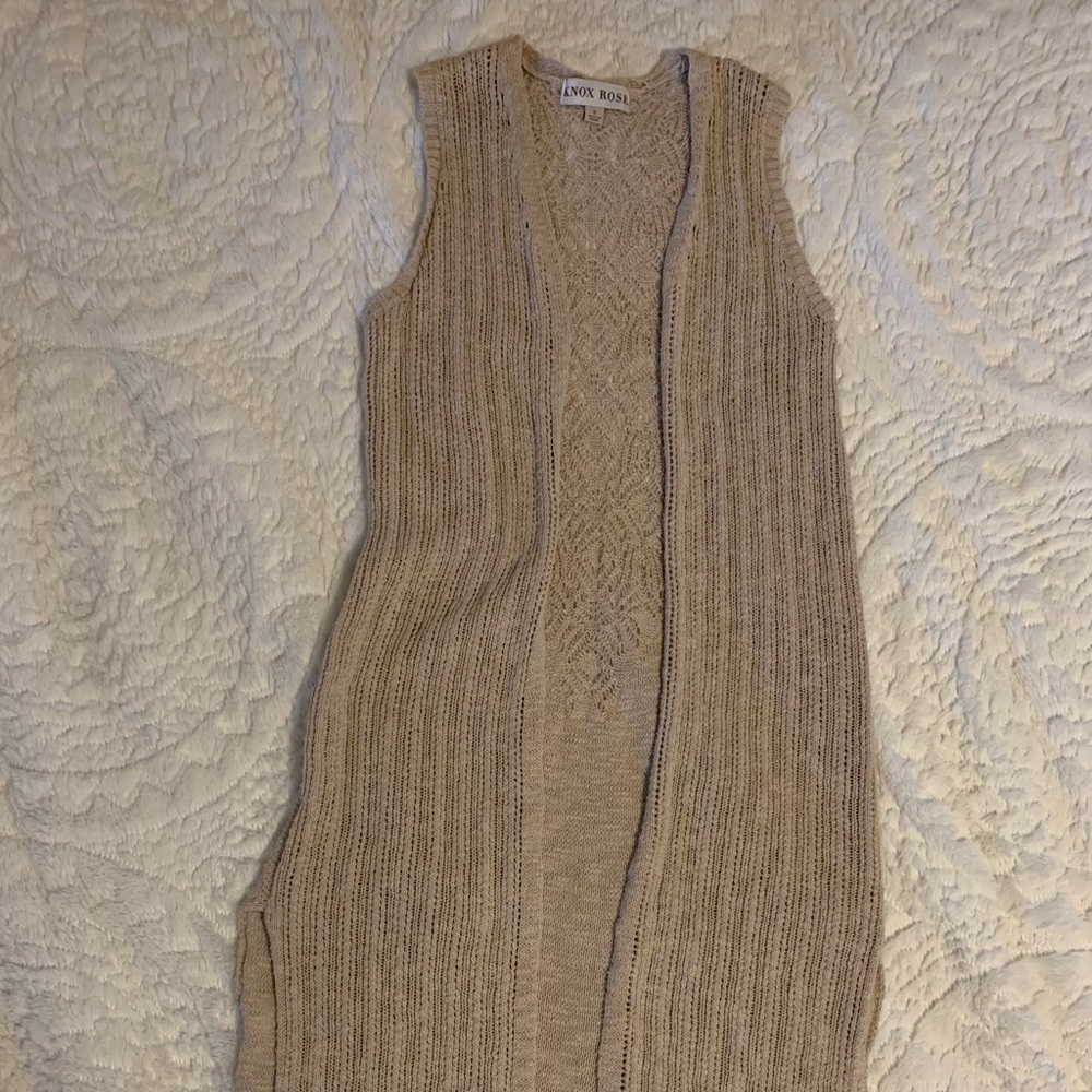 Tan long sweater